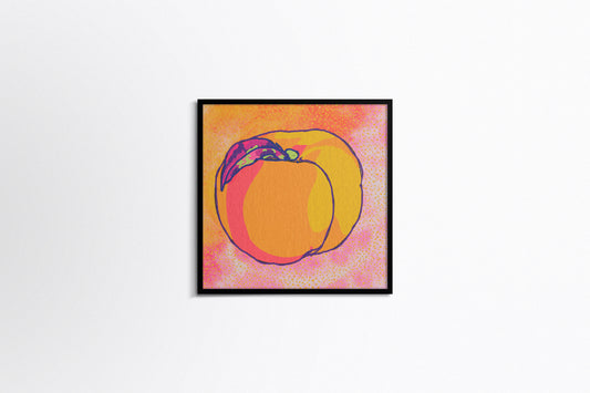 Print Food Fruit Peach Illustration 40x40cm