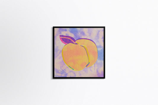 Print Food Fruit Peach Illustration 40x40cm