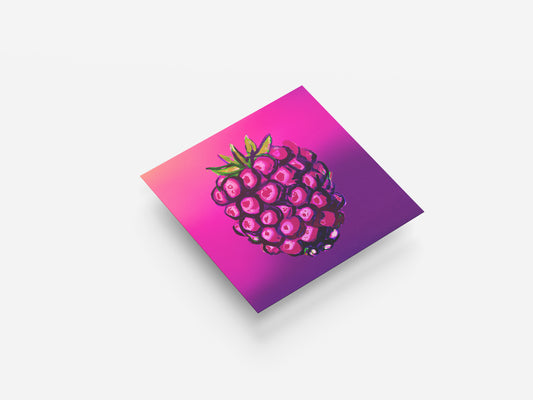 Print Food Fruit Raspberry Illustration 80x80cm