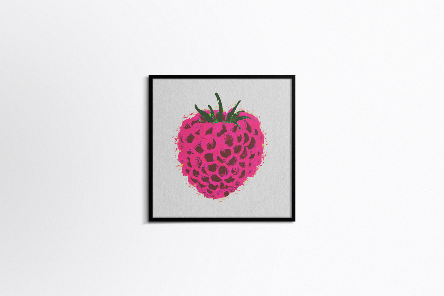 Print Food Fruit Raspberry Illustration 36x36cm