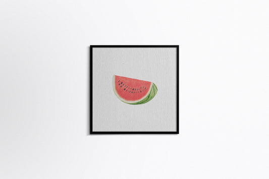 Print Food Fruit Slice Of Watermelon Photography 80x90cm