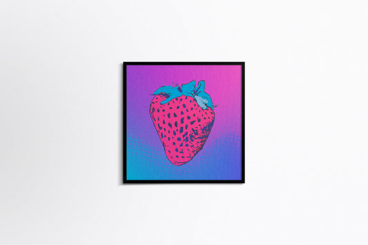 Print Food Fruit Strawberry Illustration 80x80cm