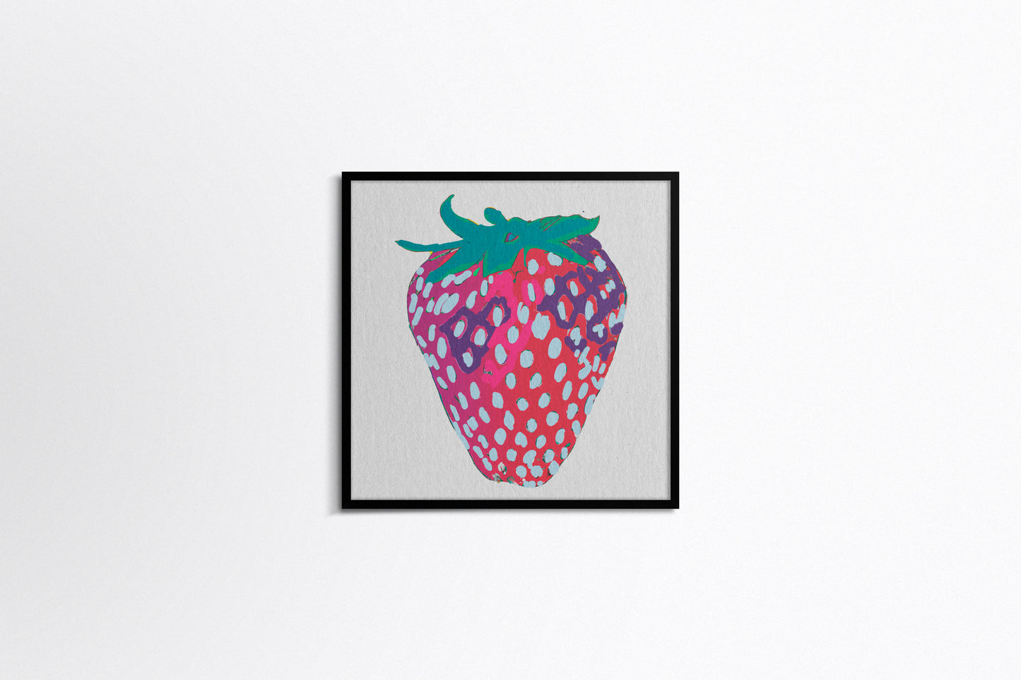 Print Food Fruit Strawberry Illustration 36x36cm