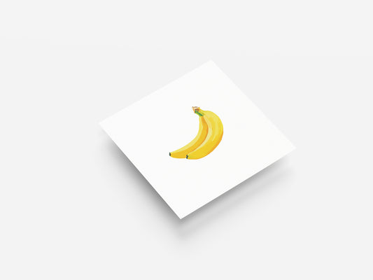 Print Food Fruit Two Bananas Illustration 80x90cm