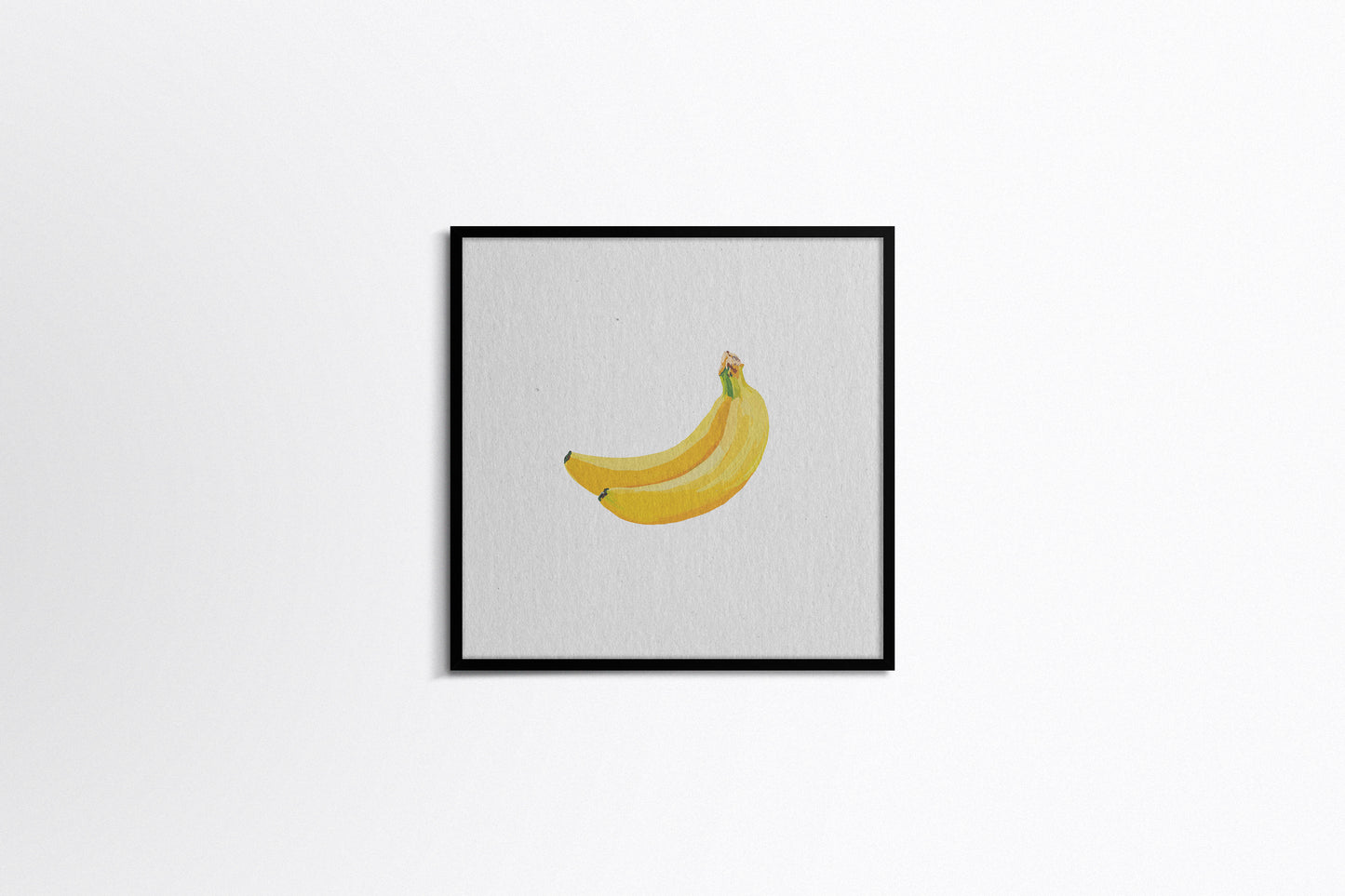 Print Food Fruit Two Bananas Illustration 80x90cm