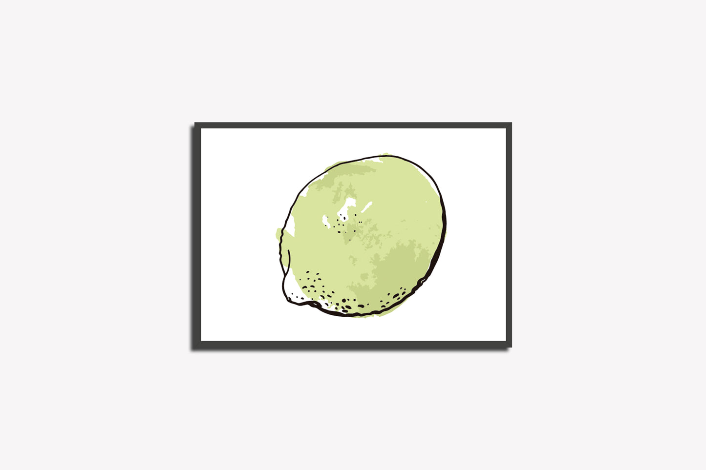 Print Food Fruits Lemon Closed Illustration 28x21.5cm