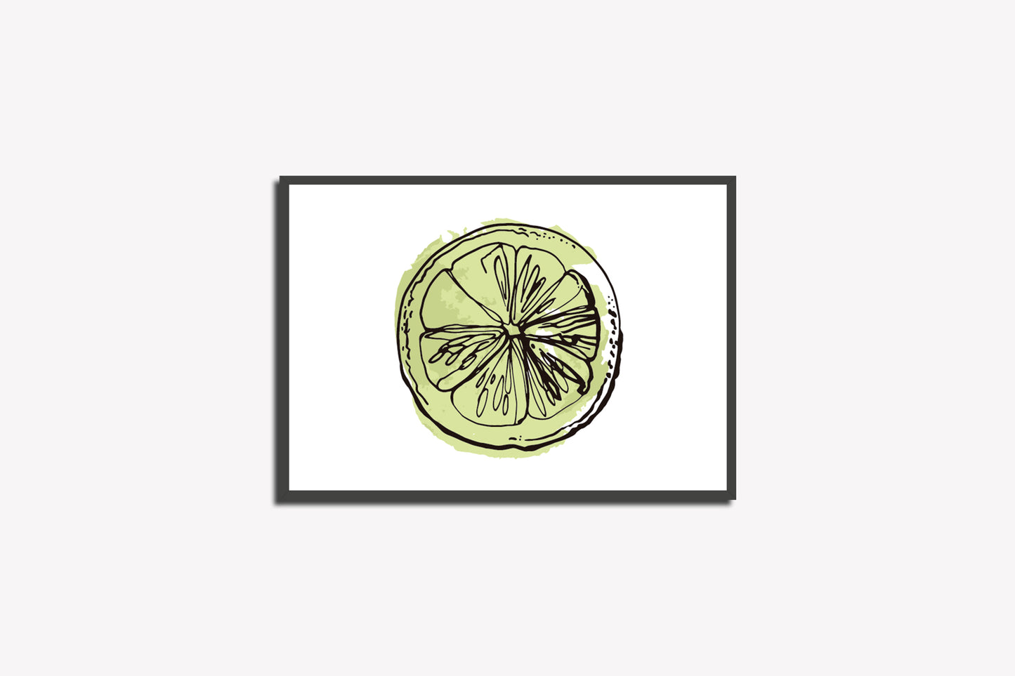 Print Food Fruits Lemon Cut Illustration 27.9x21.5cm