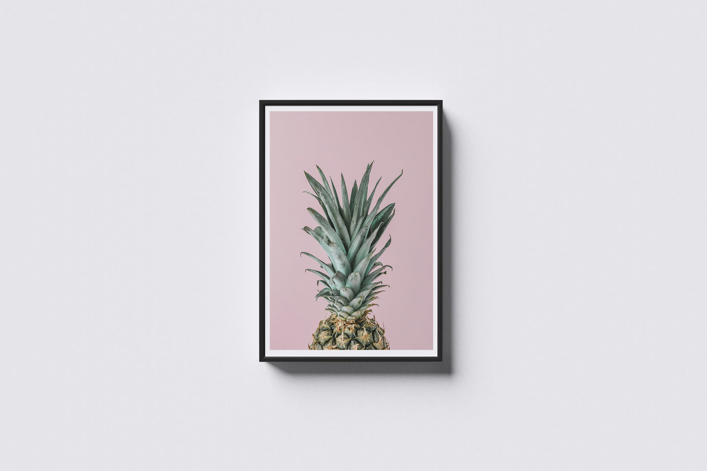 Print Food Fruits Pineapple Pink Modern Photography 85.4x106cm