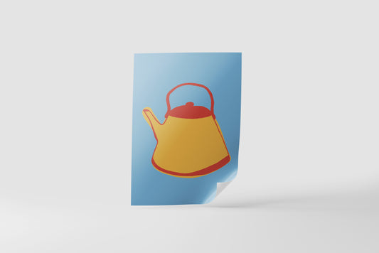 Print Food Kettle Pop Art 31x40cm
