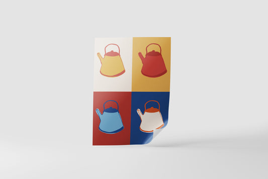 Print Food Kettles Pop Art 28x34cm