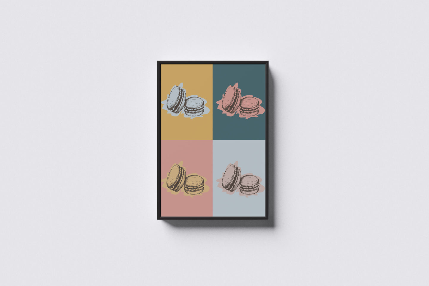 Print Food Macaron Pastels Pop Art 37x45cm