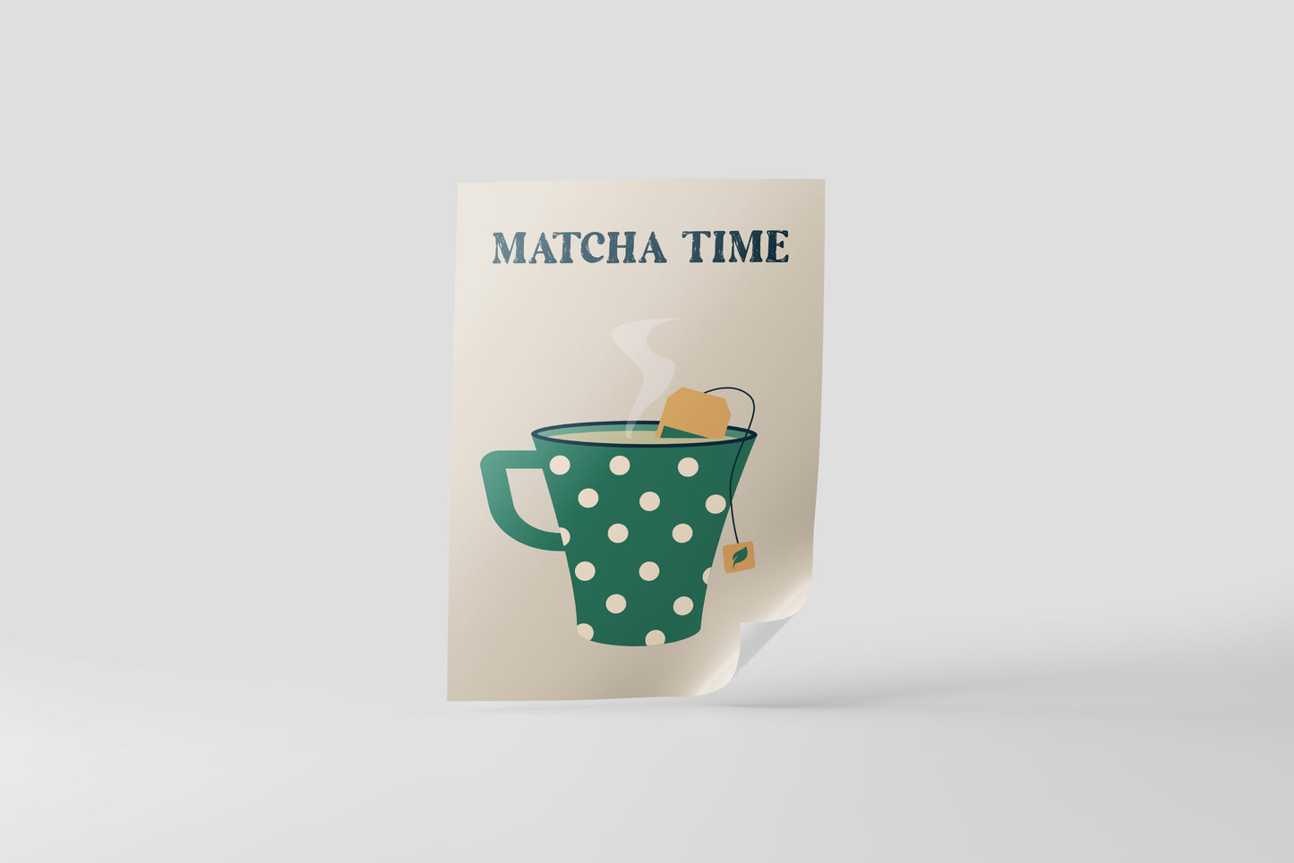 Print Food Matcha Time Illustration 40x60cm
