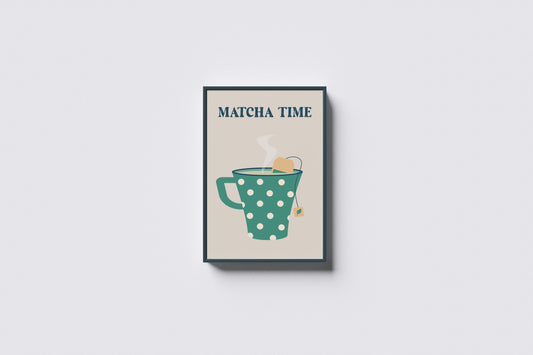 Print Food Matcha Time Illustration 40x60cm