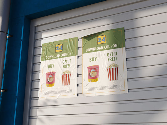 Print Food Noodle Pop Corn Advertisement 90x120cm
