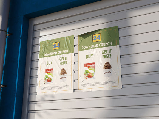 Print Food Strawberry Chocolate Ice Cream Advertisement 90x120cm