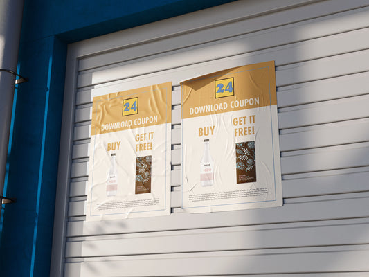 Print Food Water Chocolate Advertisement 90x120cm