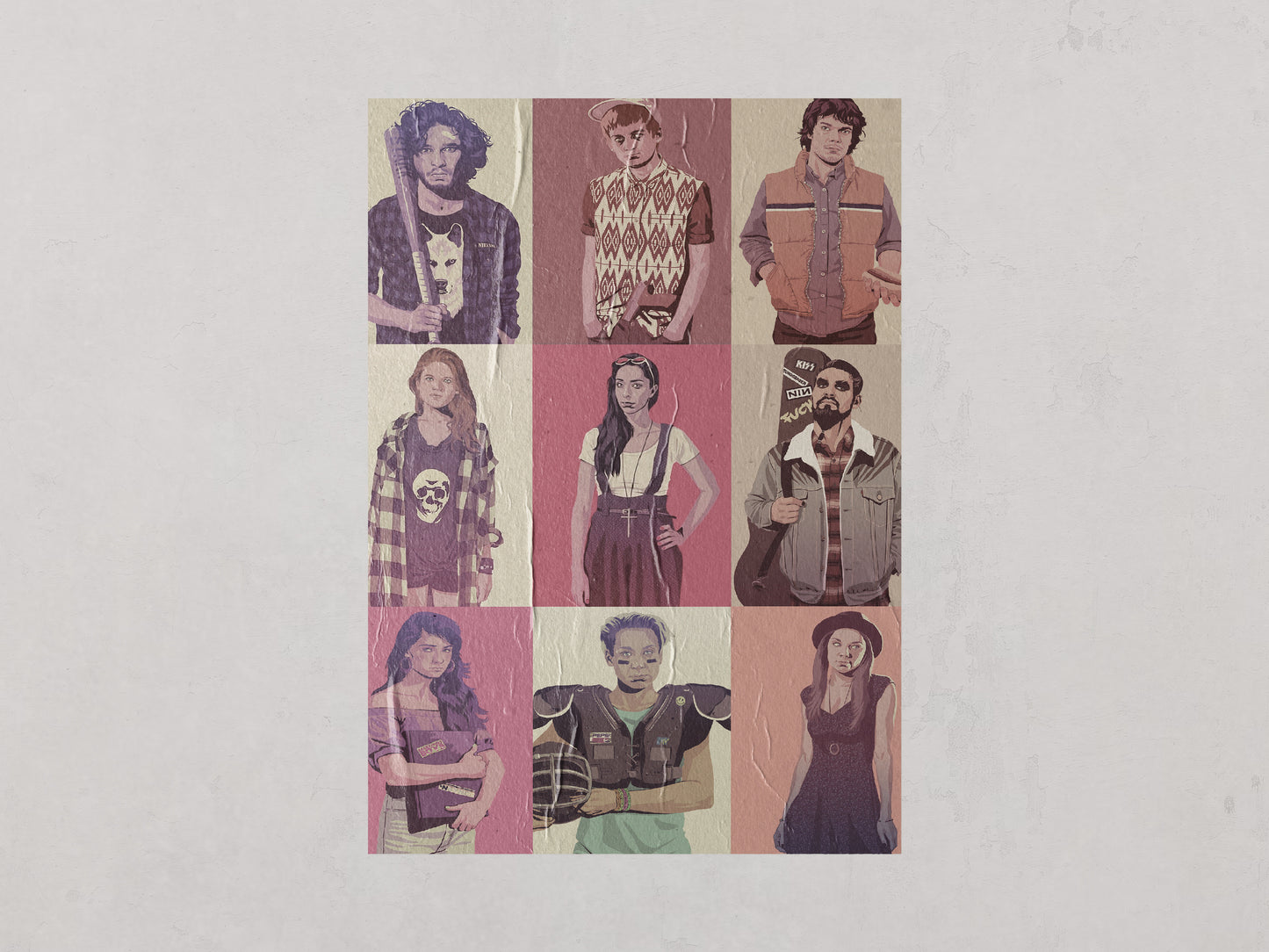 Print GOT School Retro 60x90cm