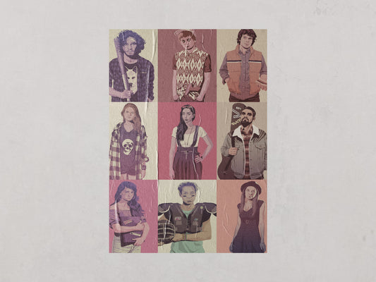 Print GOT School Retro 60x90cm