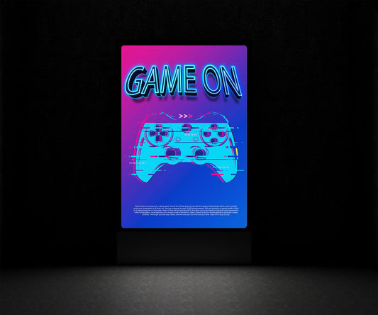 Print Gamer Controller Joystick Game On Advertisement 60x90cm