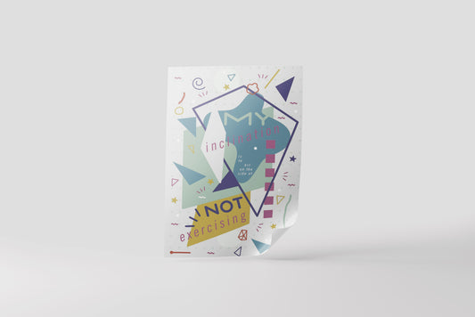 Print Abstract Geometric Figures Retro 60x90cm