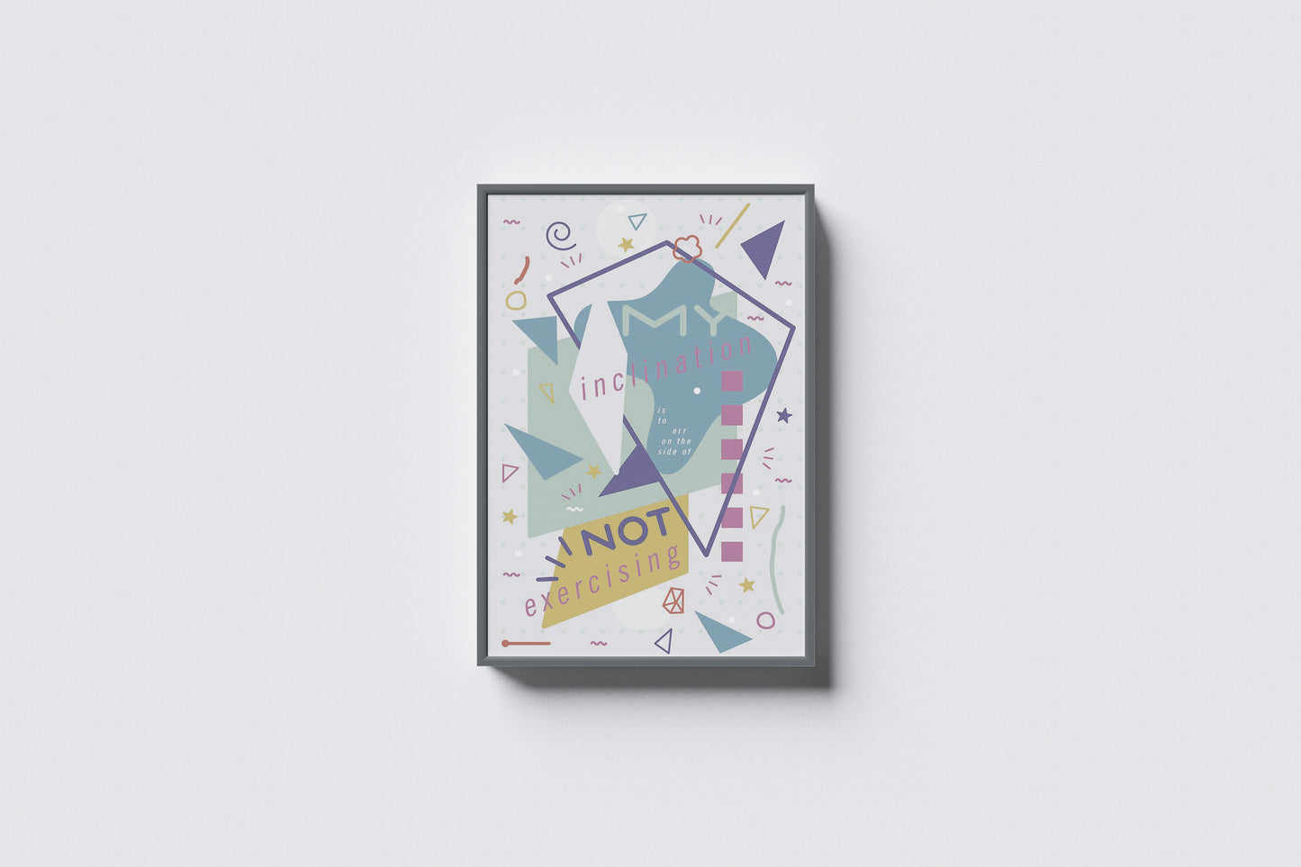 Print Abstract Geometric Figures Retro 60x90cm