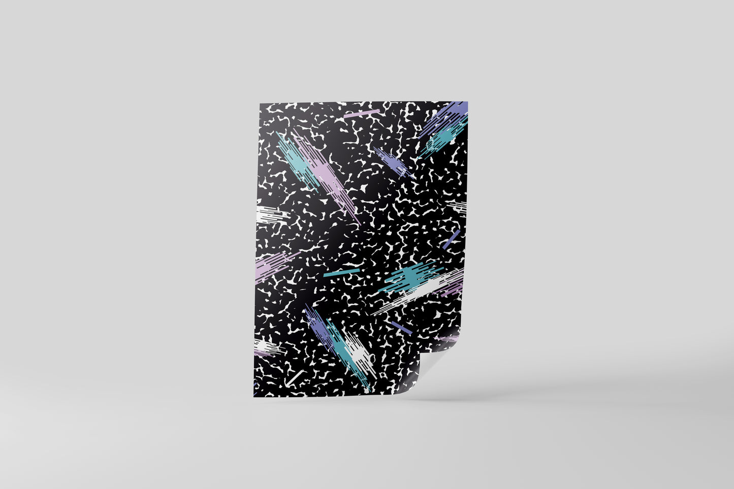 Print Abstract Granulated Brushstroke Retro 60x90cm