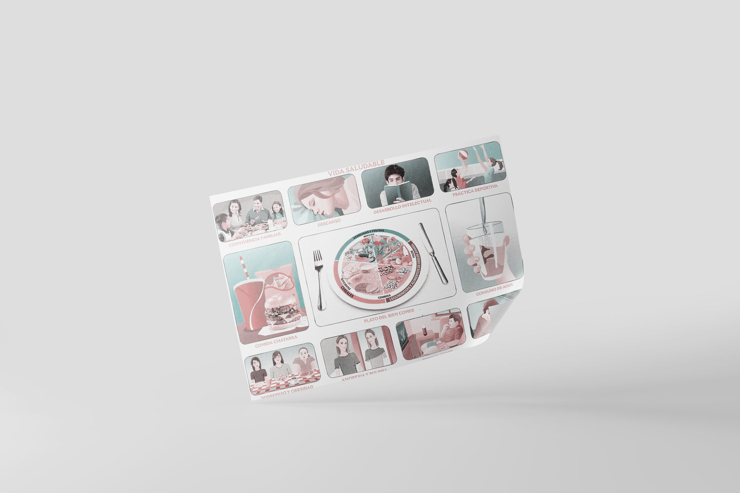 Print School Healthy Living 60x90cm