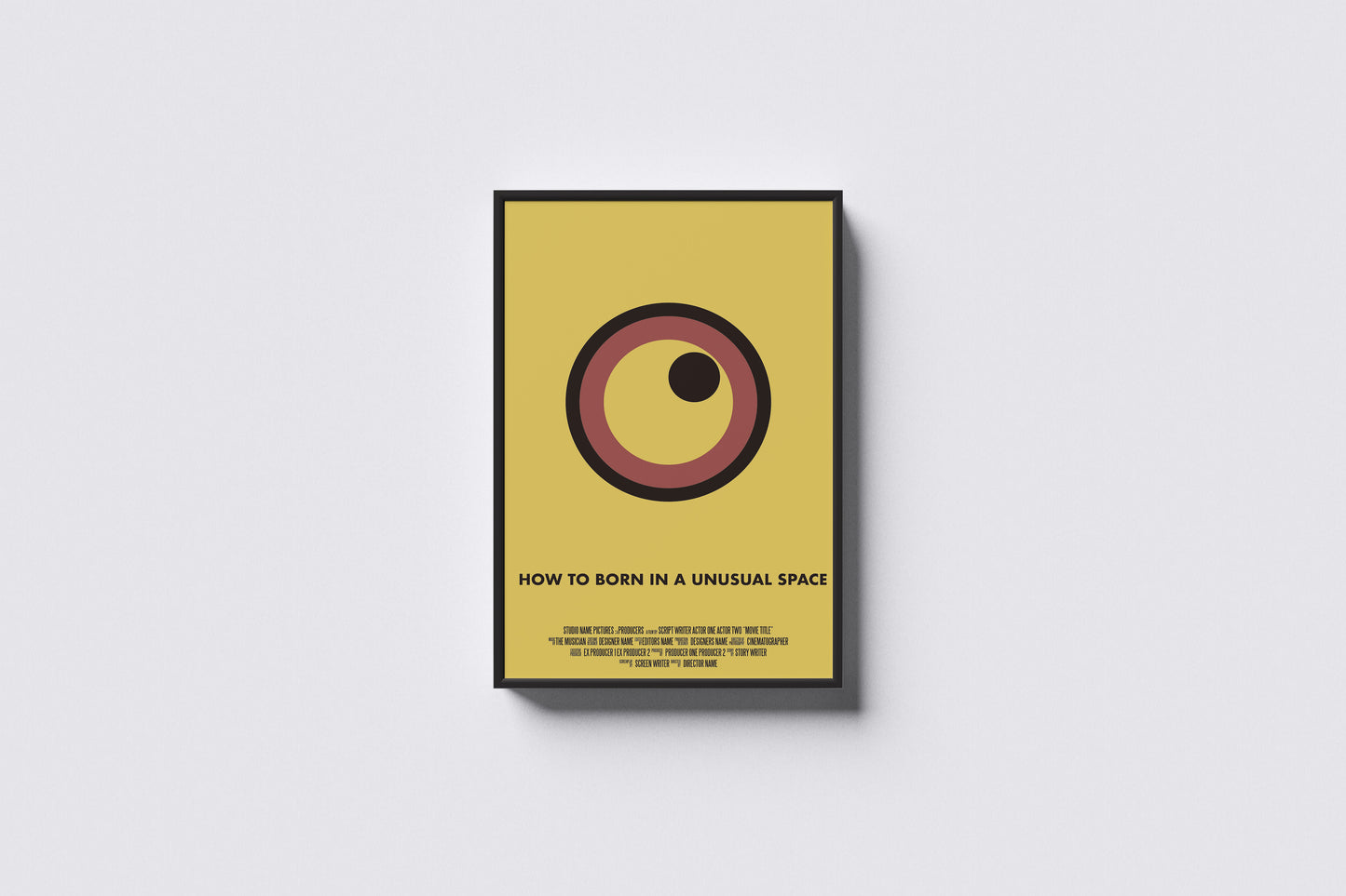 Print Cinematic Poster How To Born In A Unusual Space Retro Advertisement  60x90cm
