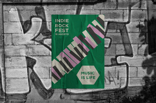 Print Urban Indie Rock Advertisement 60x90cm