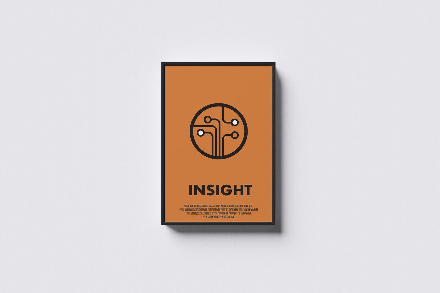 Print Cinematic Poster Insight Retro Advertisement  60x90cm