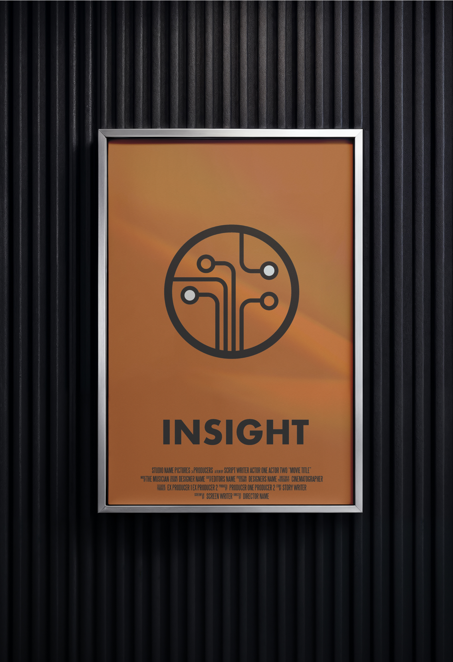 Print Cinematic Poster Insight Retro Advertisement  60x90cm