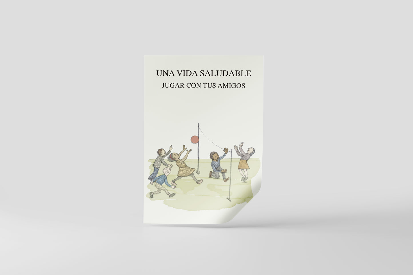 Print School Kids Playing 60x90cm