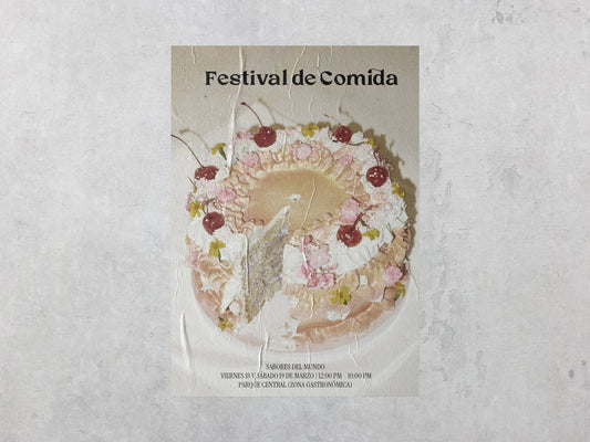 Print Urban Kitsch Advertisement Cake 15x22.5cm