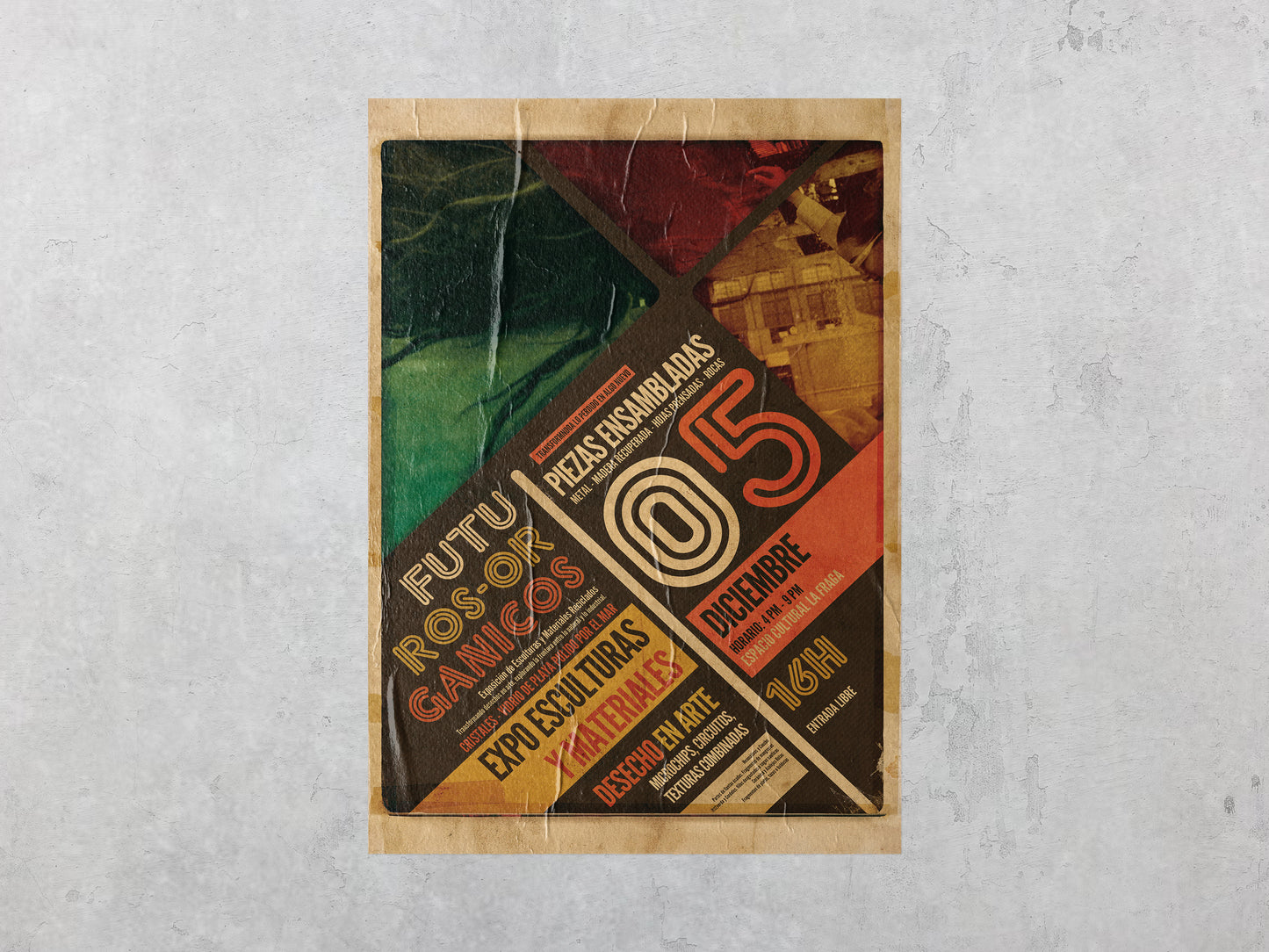 Print Urban Kitsch Advertisement Expo Esculturas Y Materiales 60x90cm