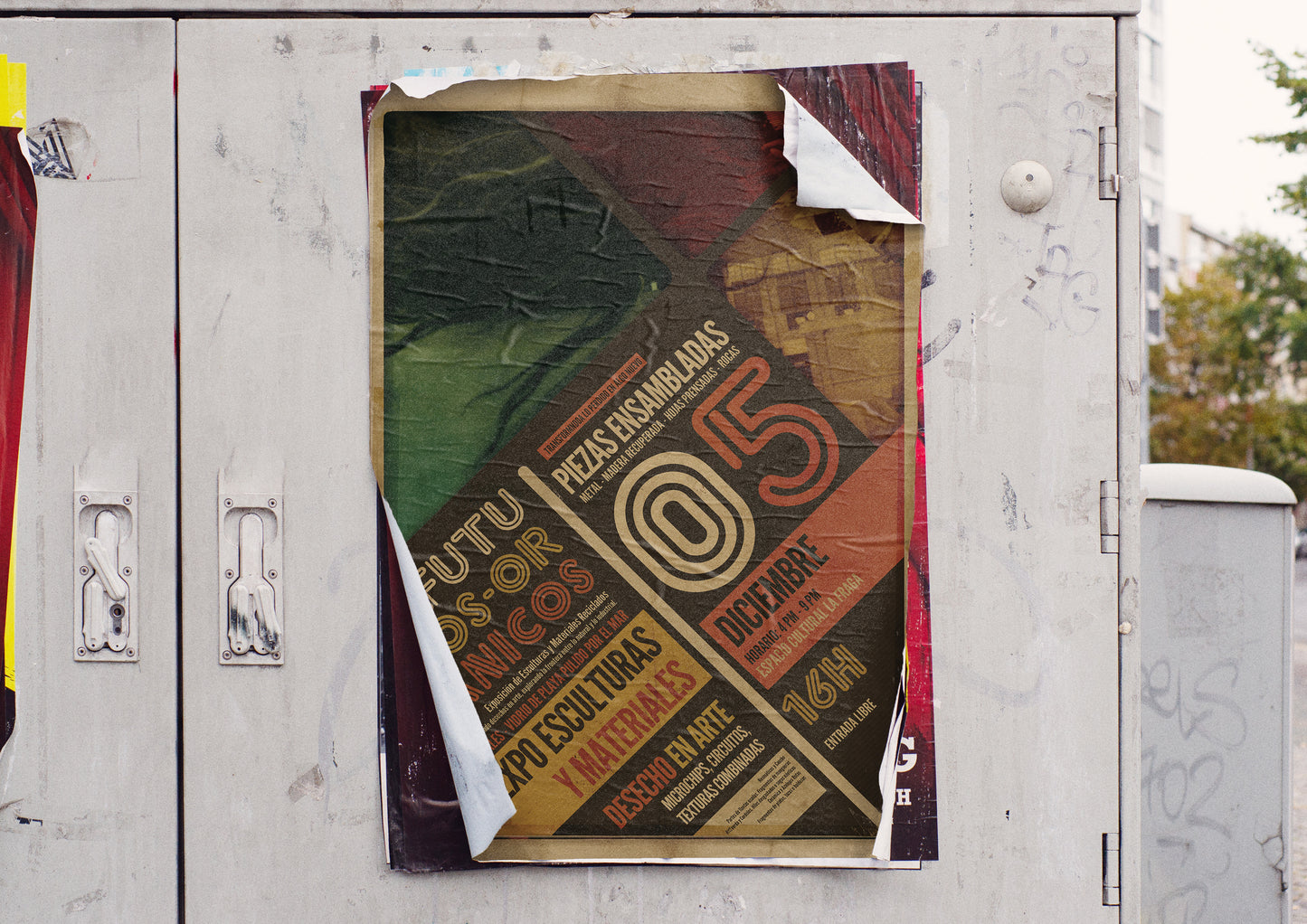 Print Urban Kitsch Advertisement Expo Esculturas Y Materiales 60x90cm