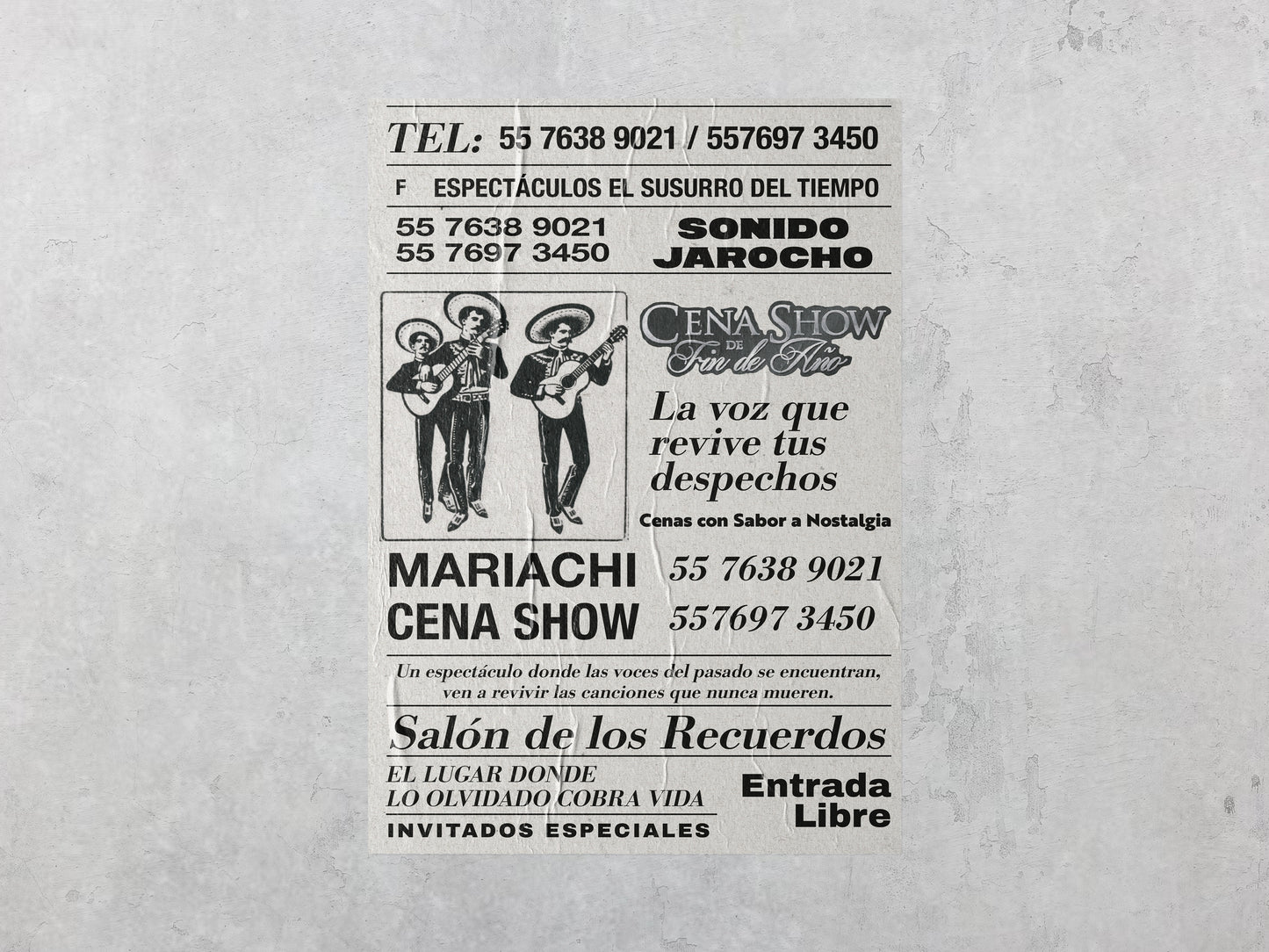 Print Urban Kitsch Advertisement Mariachi 15x22.5cm