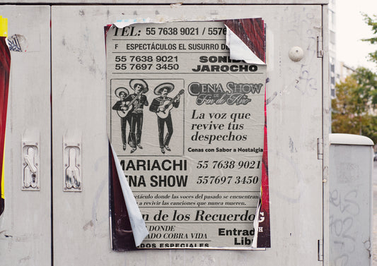 Print Urban Kitsch Advertisement Mariachi 15x22.5cm