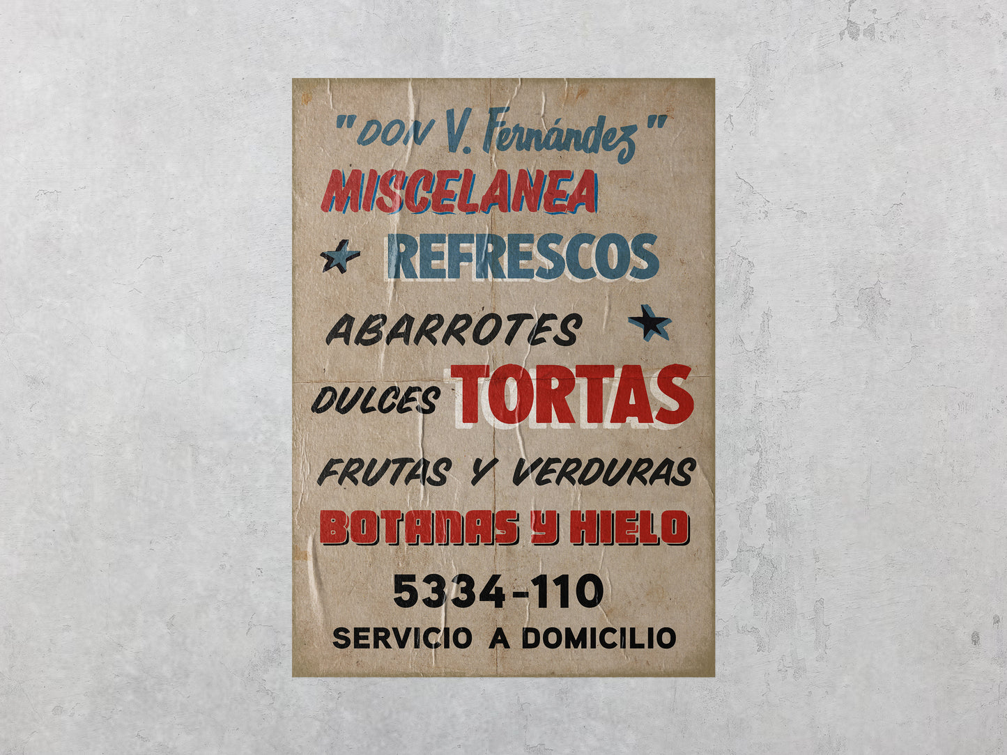 Print Urban Kitsch Advertisement Miscelanea 60x90cm