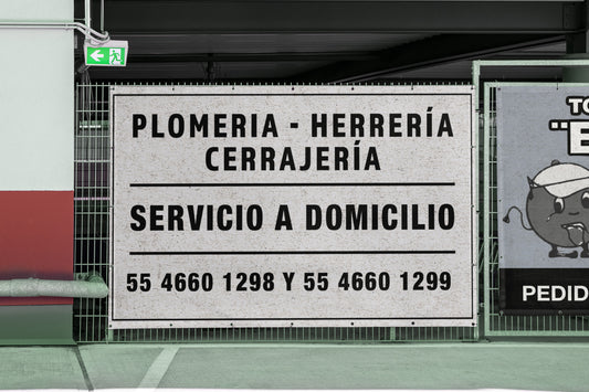 Print Urban Kitsch Advertisement Plomeria 62.5x35.8cm