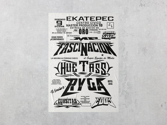 Print Urban Kitsch Advertisement Sonidero Ekatepec 15x22.5cm