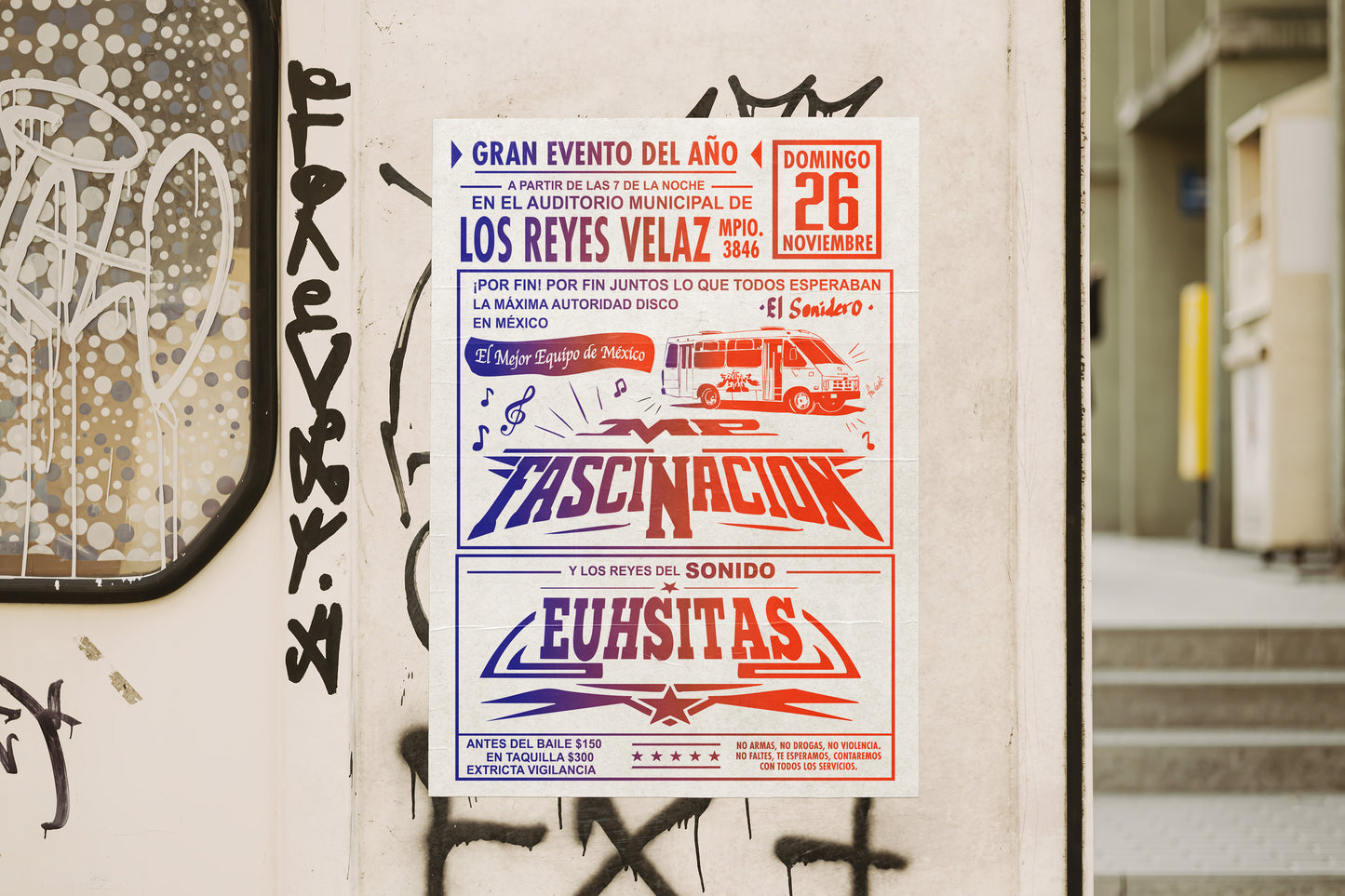 Print Urban Kitsch Advertisement Sonidero Los Reyes Velaz 15x22.5cm