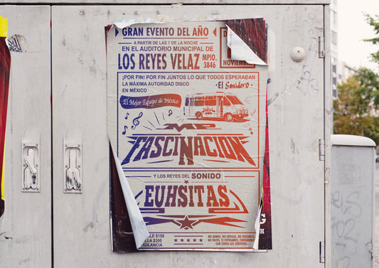 Print Urban Kitsch Advertisement Sonidero Los Reyes Velaz 15x22.5cm