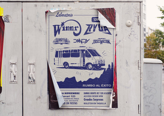 Print Urban Kitsch Advertisement Sonidero Rumbo Al Éxito 15x22.5cm
