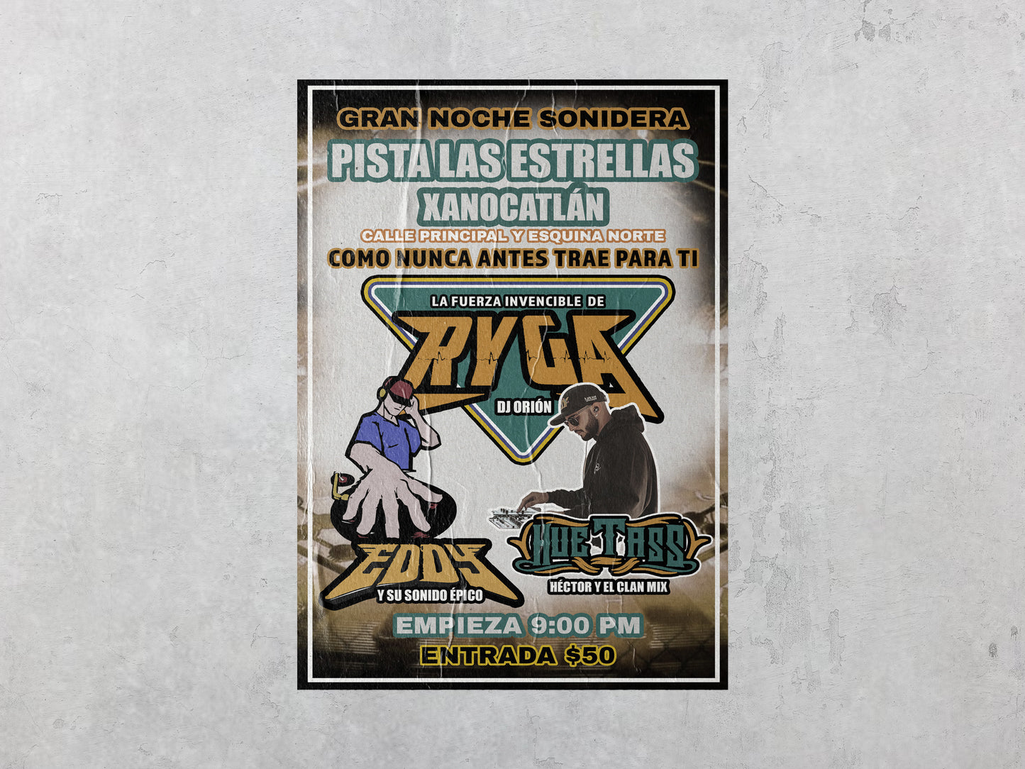 Print Urban Kitsch Advertisement Sonidero Xanocatlán 15x22.5cm