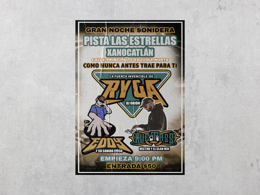 Print Urban Kitsch Advertisement Sonidero Xanocatlán 15x22.5cm