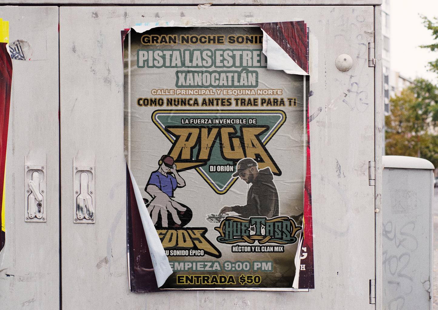 Print Urban Kitsch Advertisement Sonidero Xanocatlán 15x22.5cm