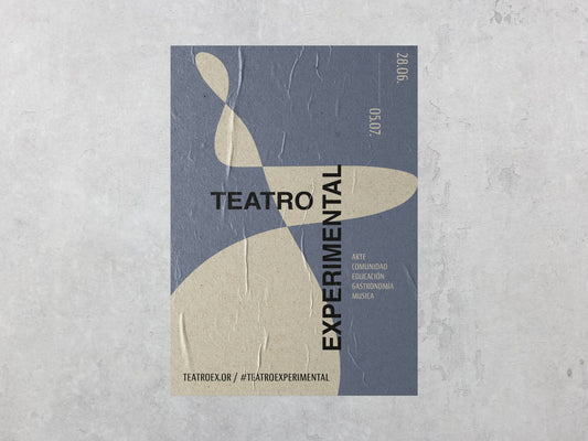 Print Urban Kitsch Advertisement Teatro Experimental 15x22.5cm