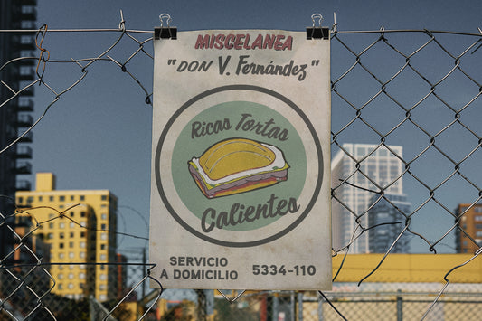 Print Urban Kitsch Advertisement Tortas 60x90cm