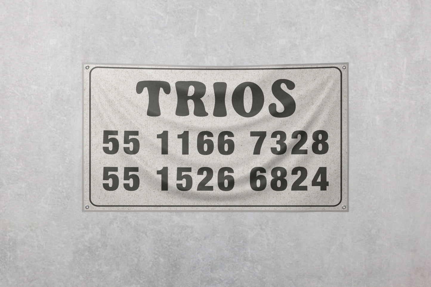 Print Urban Kitsch Advertisement Trios 243.5x139cm