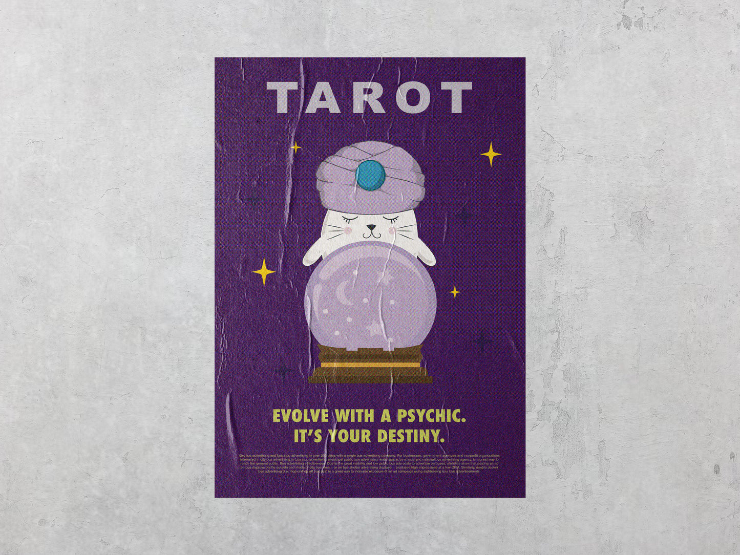 Print Urban Magic Tarot Retro 60x90cm